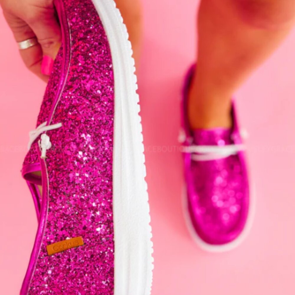 Fuchsia Glitter Kayak by Corky's